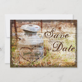 Invitación La leche de cosecha rústica puede salvar la fecha