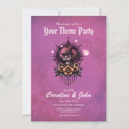 Invitación La lechuza Steampunk: guardiana de secretos.