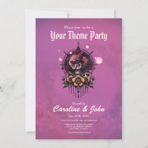 Invitación La lechuza Steampunk: guardiana de secretos.