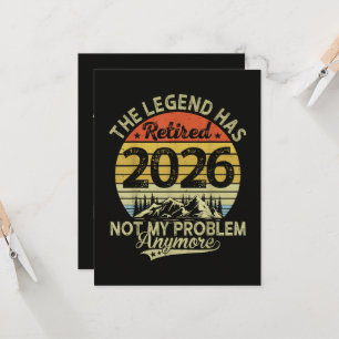 Invitación La leyenda se jubiló 2026 No es mi problema