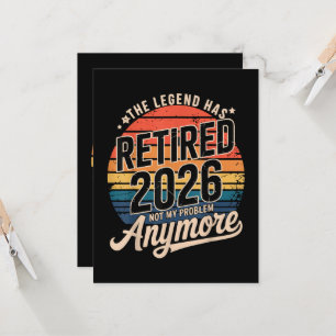 Invitación La leyenda se retiró 2026 Ya no es mi problema 