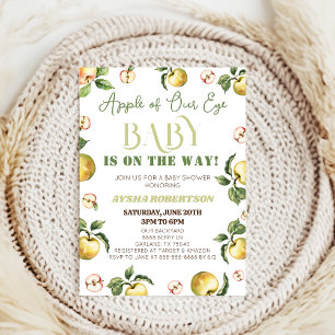 Invitación La linda Manzana De Nuestro Baby Shower Ojo