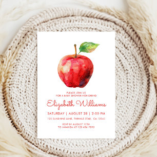 Invitación La linda Manzana De Nuestro Baby Shower Ojo
