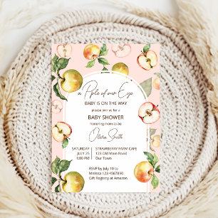 Invitación La linda Manzana De Nuestro Baby Shower Ojo