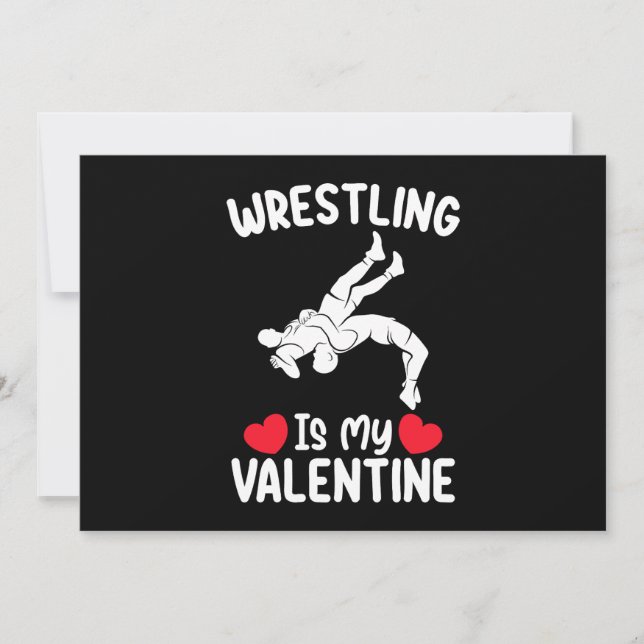 Invitación La Lucha Es Mi Deporte De San Valentín (Anverso)
