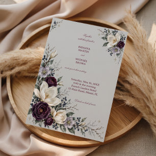 Invitación La luz de la magnolia se encuentra con el romance 