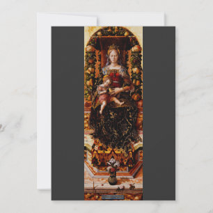 Invitación La Madonna della Candeletta de Carlo Crivelli