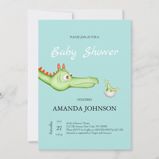 Invitación La madre de un dragón (Anverso)