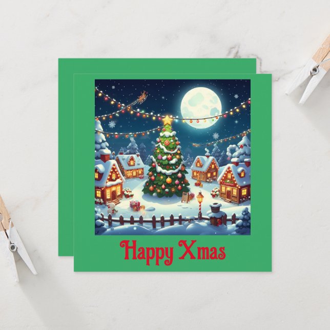 Invitación La magie de Noël en image (Anverso/Reverso In Situ)