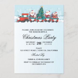 Invitación La mala luz de las empresas de los Navidades rusos
