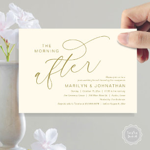 Invitación La Mañana Después, Agradecimiento de Brunch Post B