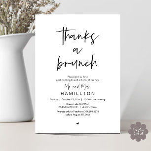 Invitación La Mañana Después, Brunch Posterior a la Boda
