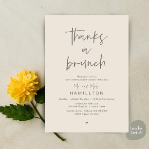Invitación La Mañana Después, Brunch Posterior a la Boda