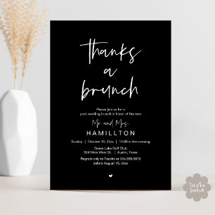 Invitación La Mañana Después, Brunch Posterior a la Boda