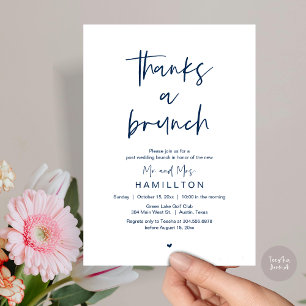 Invitación La Mañana Después, Brunch Posterior a la Boda