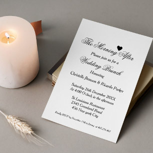 Invitación La mañana después de despedida boda brunch fiesta