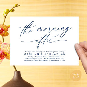 Invitación La mañana después del brunch moderno de los Bodas