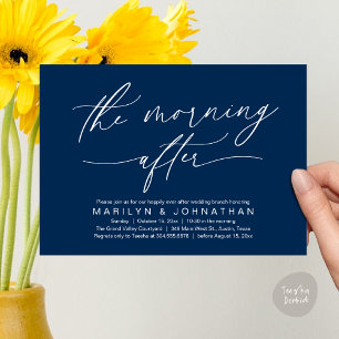 Invitación La mañana después del brunch moderno de los Bodas