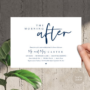 Invitación La mañana siguiente, celebración del brunch post b