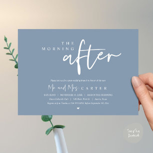 Invitación La mañana siguiente, celebración del brunch post b