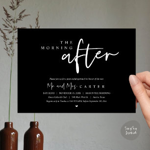 Invitación La mañana siguiente, celebración del brunch post b