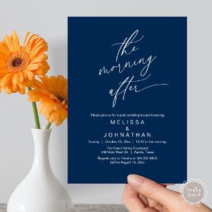 Invitación La mañana siguiente, el romántico Boda de post Bru