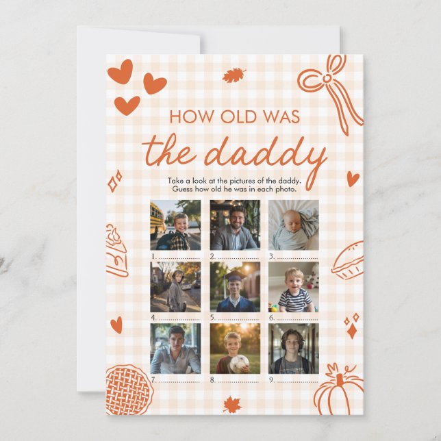 Invitación La Mano Del Naranja De Caída Dibujó Lo Antiguo Que (Anverso)