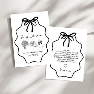 Invitación La Mano Dibujó Floral De Viernes A Mi Madre En Mi 