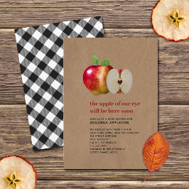 Invitación La Manzana De Nuestro Ojo Cae En El Otoño Planteó 