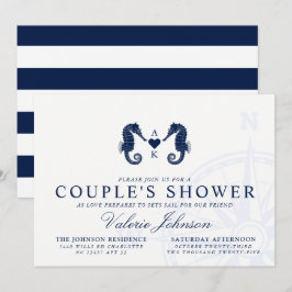 Invitación La marea del amor | Ducha de doble caballito de ma