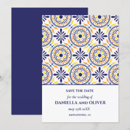 Invitación La Marina Amarilla Tile Mediterráneo salva la fech