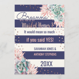 Invitación La marina de guerra rosada del cactus raya a la