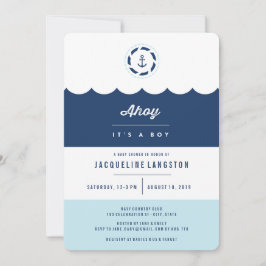 Invitación La Marina Náutica hoy es un joven Baby Shower mode