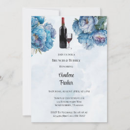 Invitación La Marina Polvorienta Paint Peony Brunch & Bubbly