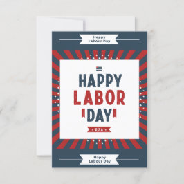 Invitación La marina roja y el blanco moderno feliz día del t