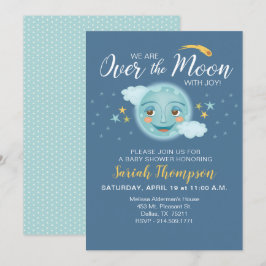 Invitación La marina sobre el Baby Shower de Moon Boy