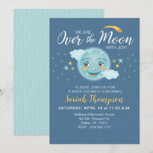 Invitación La marina sobre el Baby Shower de Moon Boy
