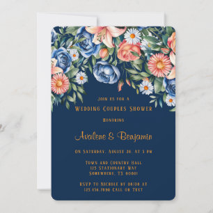 Invitación La Marina y el Naranja Peony Bodas duchan