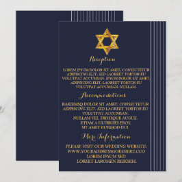 Invitación La marina y la estrella dorada de David