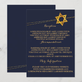 Invitación La marina y la estrella dorada de David