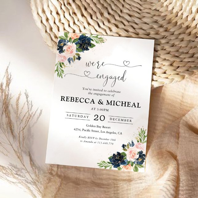 Invitación La Marina y la Flora Rosa Rubor Invitamos (Subido por el creador)