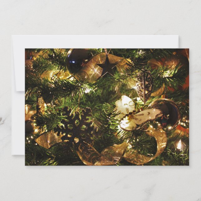 Invitación La mariposa de los Navidades (Anverso)