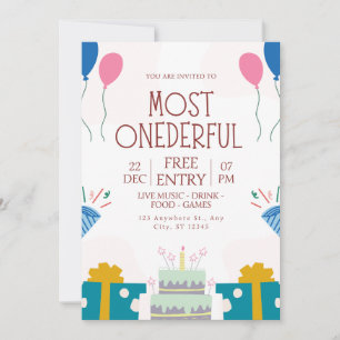 Invitación La más maravillosa época del año cumpleaños de inv