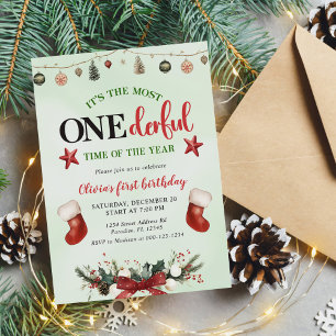 Invitación La mayoría de los Navidades de tiempo maravilloso 