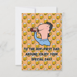 Invitación La mejor cerveza divertida del día del padre papá