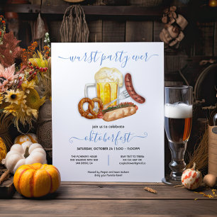 Invitación La mejor fiesta de salchichas de Oktoberfest moder