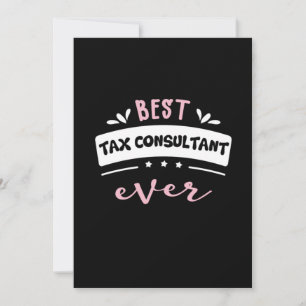Invitación La mejor idea de regalo para consultor de impuesto