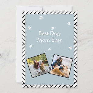 Invitación La mejor madre del perro de todos los tiempos tarj