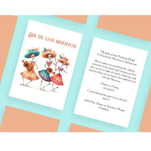 Invitación La melodía de los muertos bailarines, personalizad