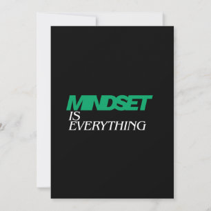 Invitación La mentalidad lo es todo, Inspirador, Motivacional